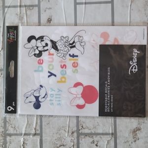 Colorblock Mickey Minnie Removable Decals